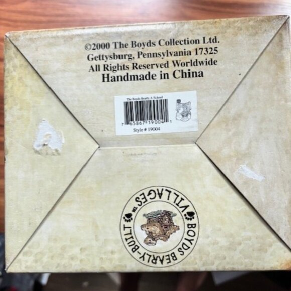 Boyds Bearly-Built Villages #4 The Boyds Barely A School 2000 Vintage #36 of 239 - Picture 14 of 16